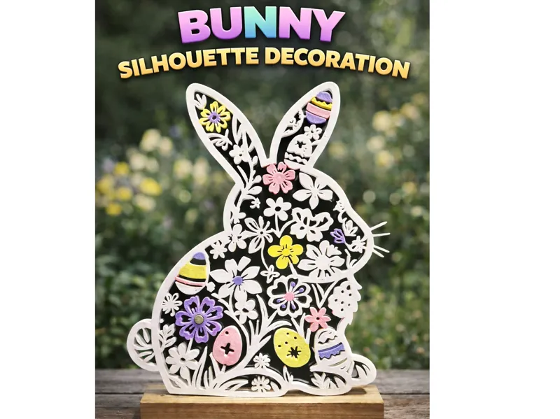 Easter Silhouette Bunny