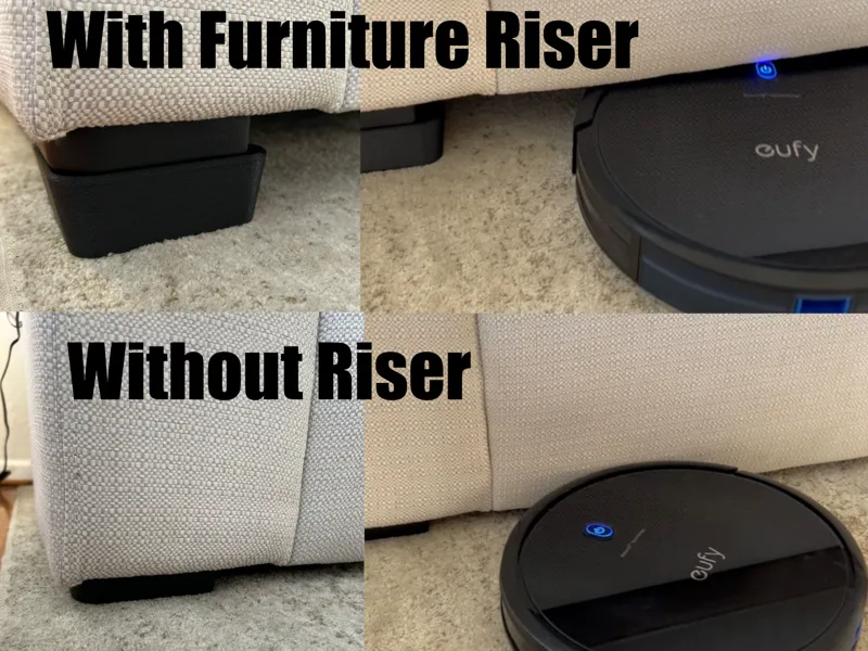 Universal Couch Riser for Robot Vacuum Clearance 