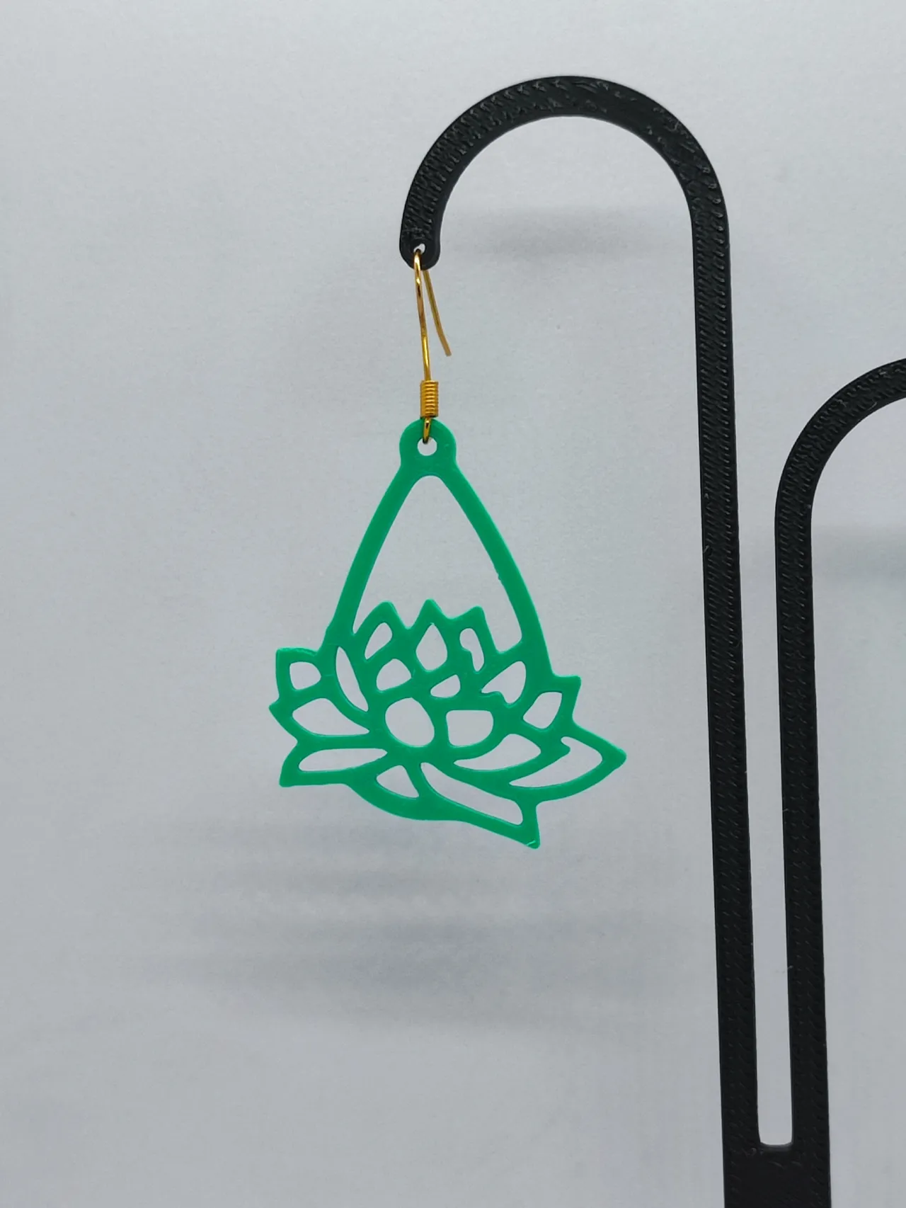 Aretes Loto Esmeralda view 4