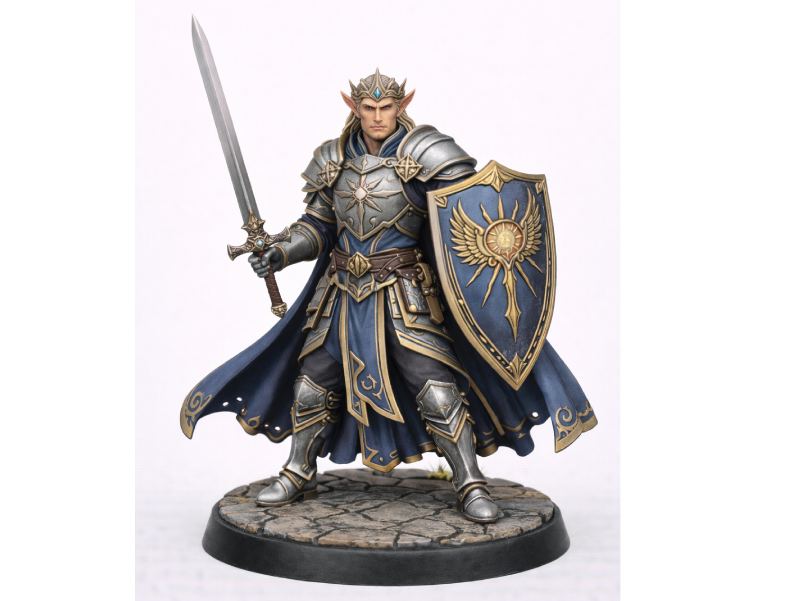 Elf Paladin Miniature