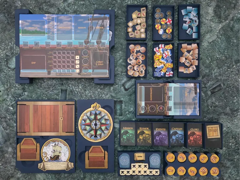 Merchants & Marauders Board Game Insert