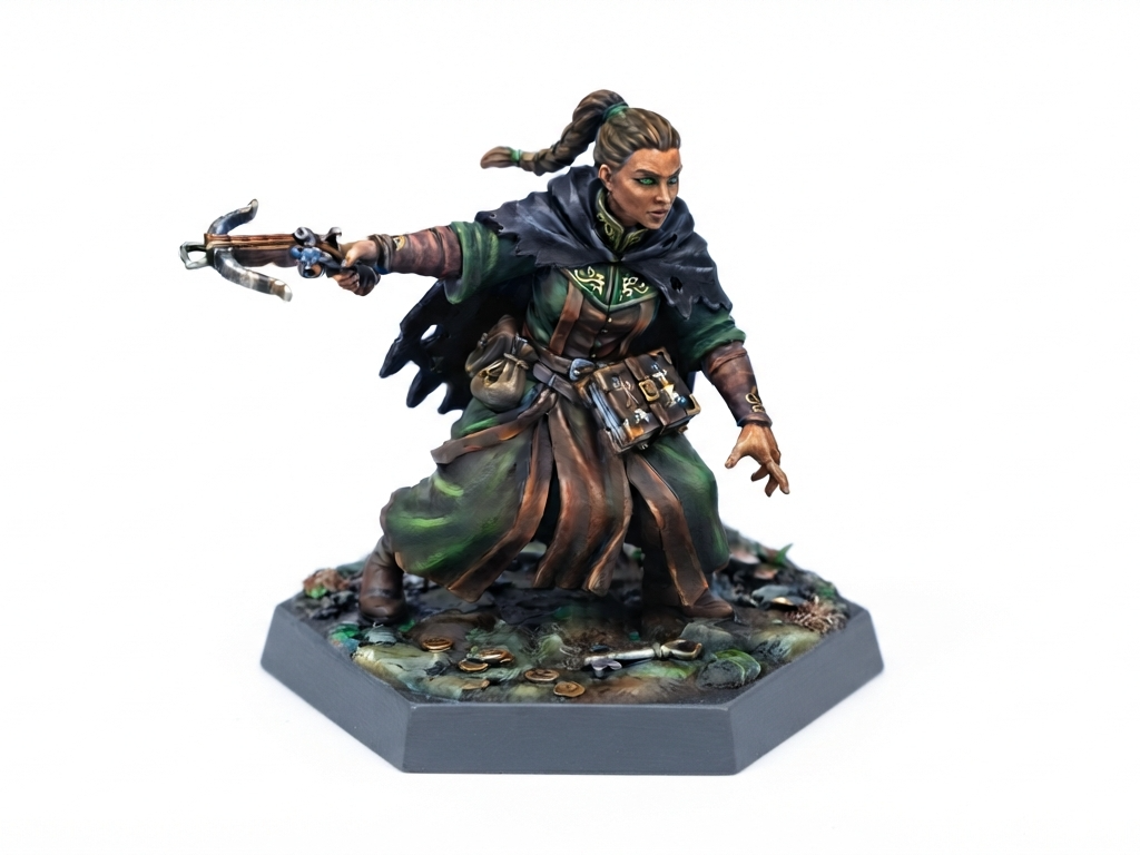 Hexinger - Female Human Wizard Warlock 3D model