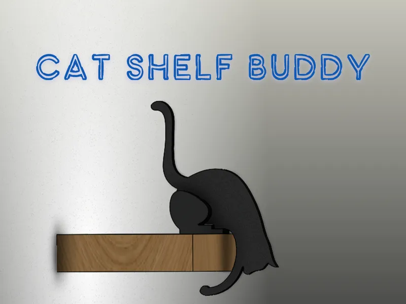 CAT SHELF BUDDY - COMPAGNON EN FORME DE CHAT
