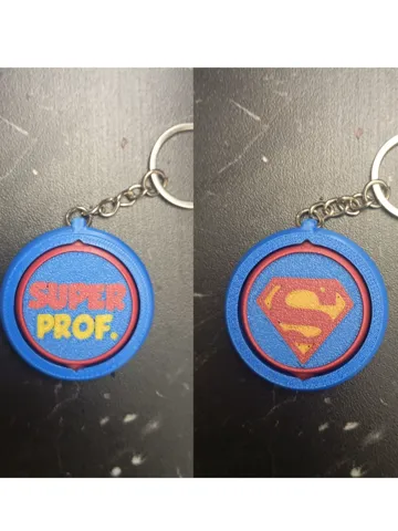 Llavero: Chaveiro Giratório “SUPER PROF.” – Dia Professores — vista de referencia 2