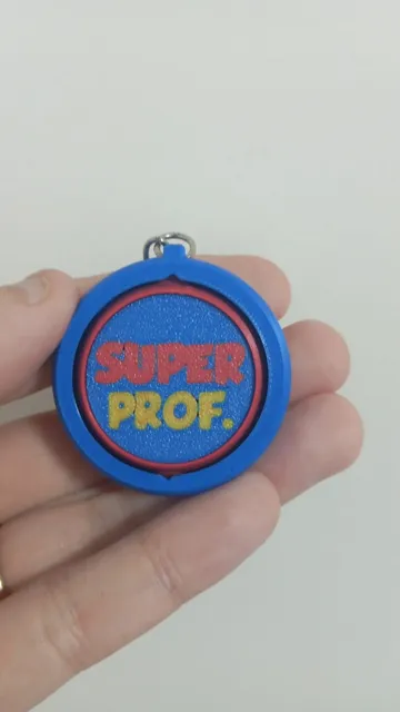 Llavero: Chaveiro Giratório “SUPER PROF.” – Dia Professores — vista de referencia 4