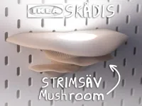 Support de lampe champignon - IKEA Skådis — photo 2