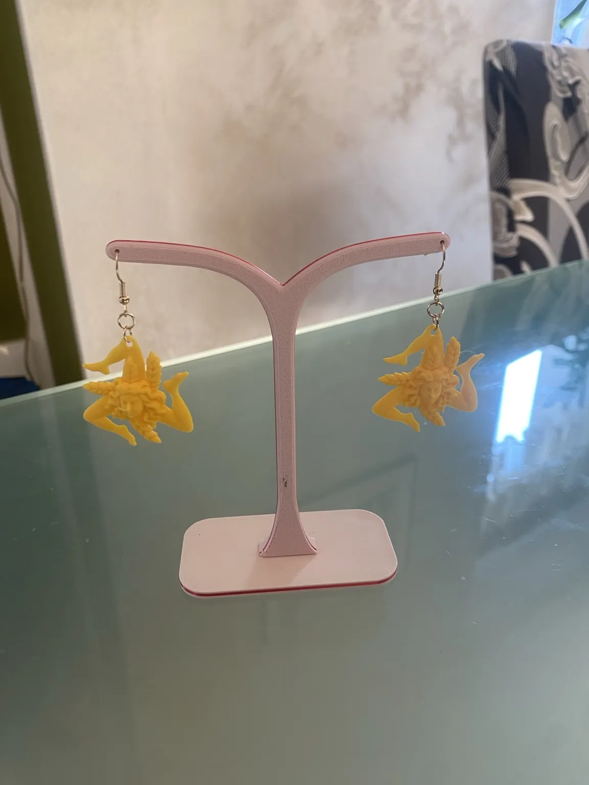 Trinacria Earrings - Symbol of Sicily view 2
