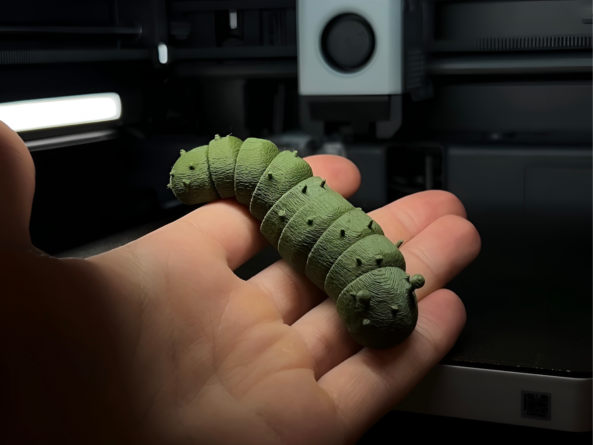 Flexi Fuzzy Caterpillar - Fuzzy Skin Fidget Toy