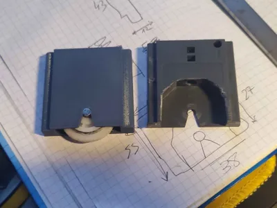 sliding door roller support