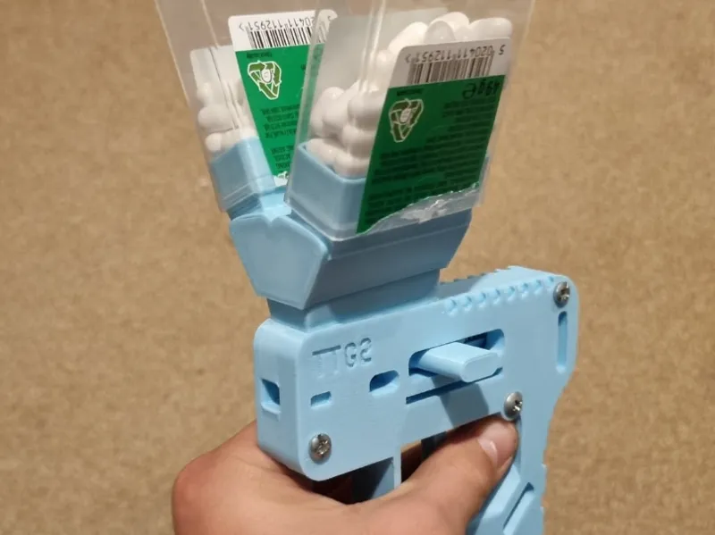 Tic tac launcher splitter for 2 boxes