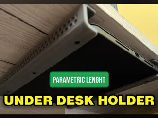 UNDER DESK HOLDER+PARAMETRIC LENGHT(scales,tablet)