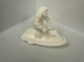 Bigfoot On A jetski 