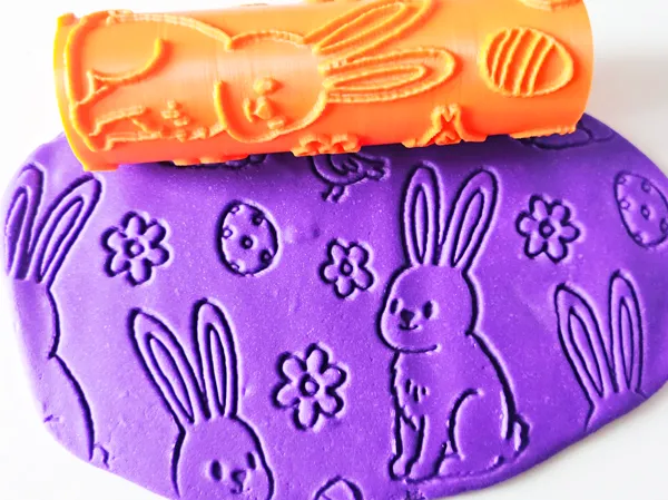Rouleau à texture lapin de Pâques