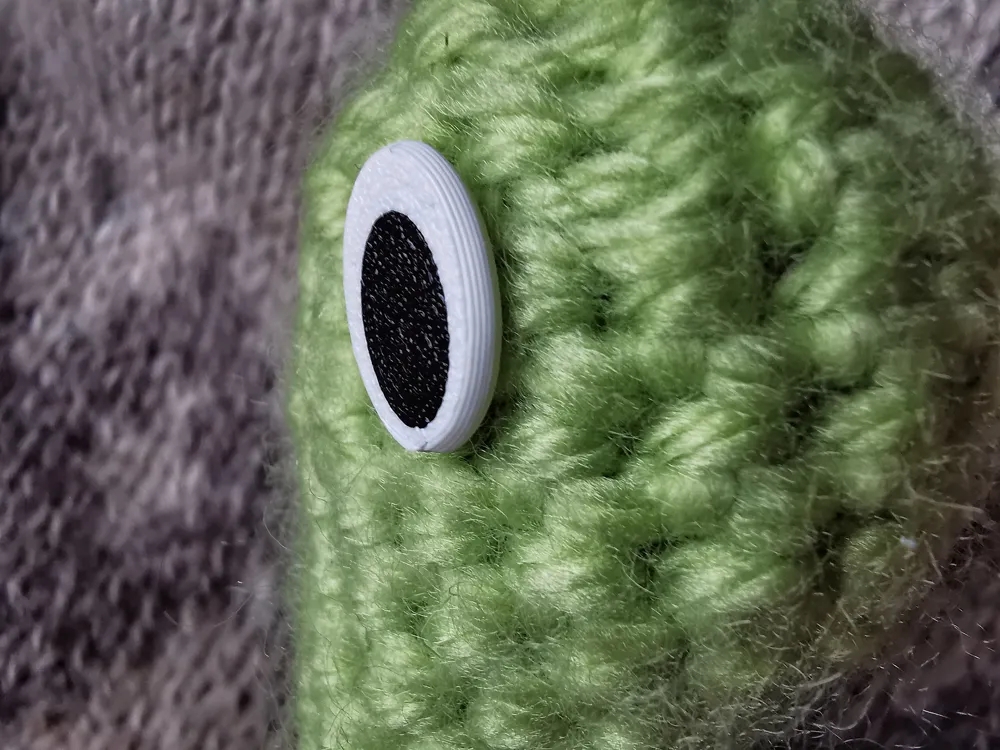 Threaded Bear Design THREADED CROCHET SAFETY EYES WITH PUPILS (OVAL) - Free 3D Print Model ...
