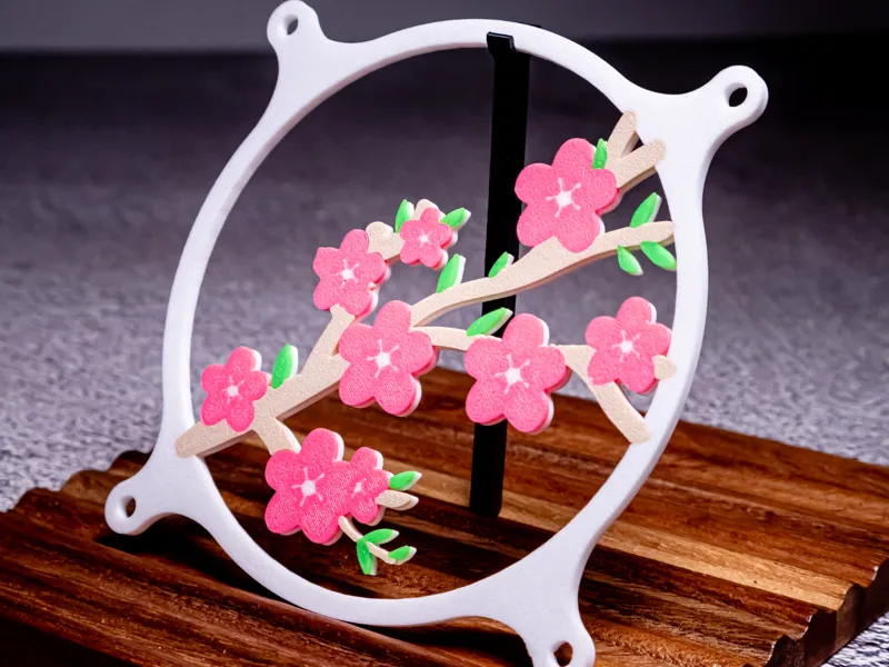 120mm Cherry Blossom Computer Fan Cover
