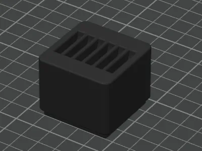 1x1 Gridfinity CR2032 Battery Holder