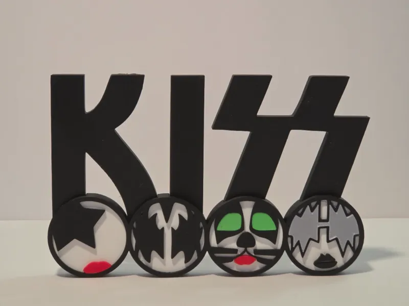 KISS Rock Band Shelf Sitter & Wall Sign - No AMS
