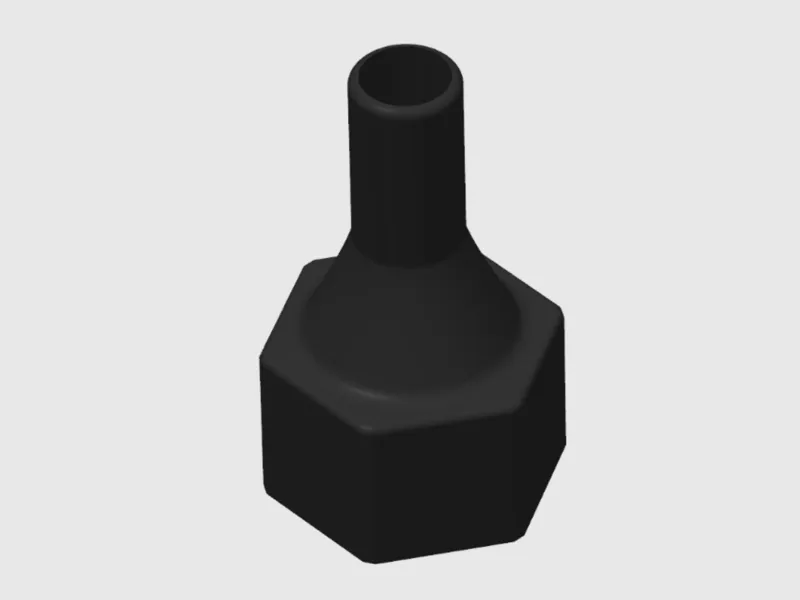 Adaptor 20 mm thread to hose 9 mm