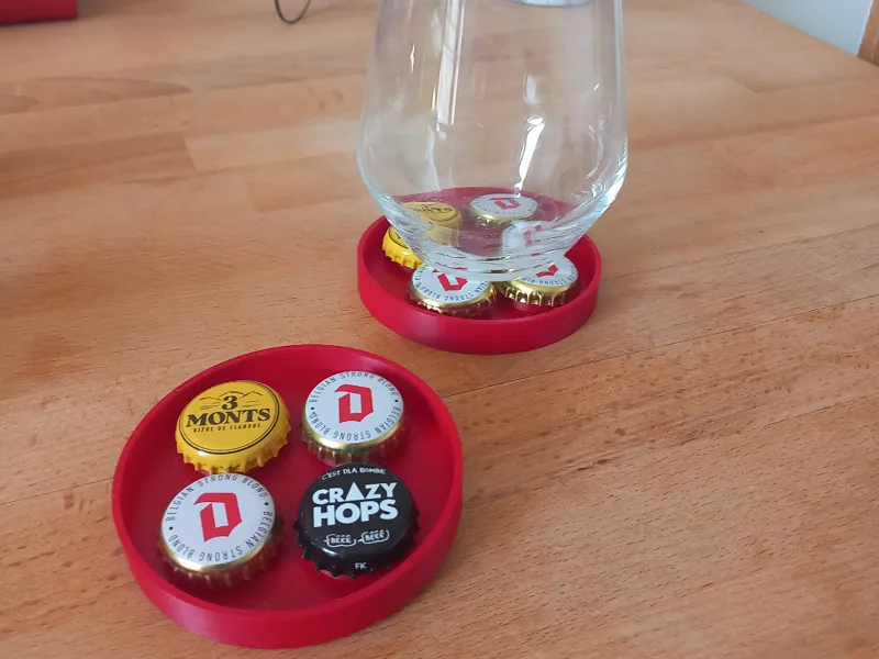 Recycled Beer Cap Coaster – Eco-Friendly Drink 