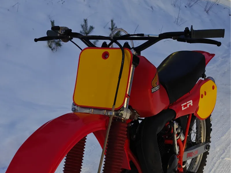 Vintage Honda CR Number Plate