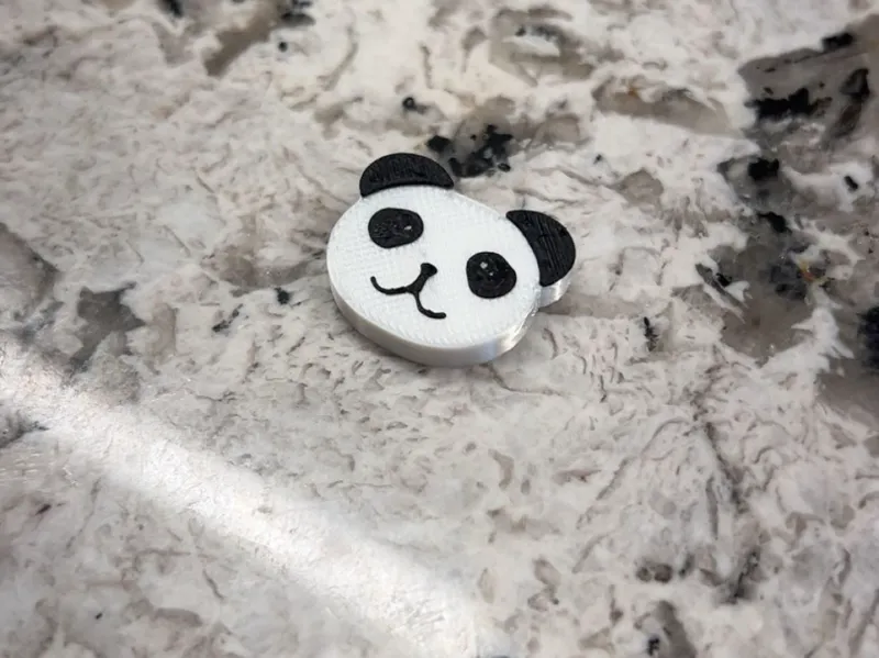 Panda Bear Kandi Bead