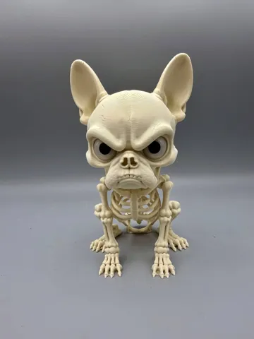 Modelo para impresión 3D: Grumpy Bone Dog — vista de referencia 4