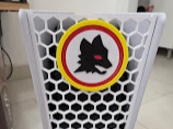 Logo Lupo Giallorosso 3D per Skin Frontale PS5