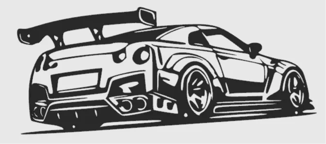 Nissan Skyline GTR R35 wall art