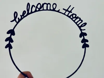 Welcome Home – Dekorativer Kranz (Wreath)