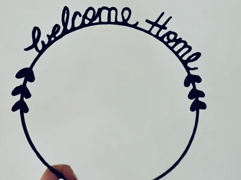 Welcome Home – Dekorativer Kranz (Wreath)