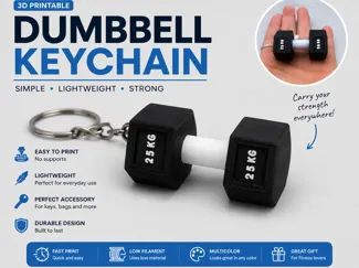 Gym keychain 25KG (no ams)