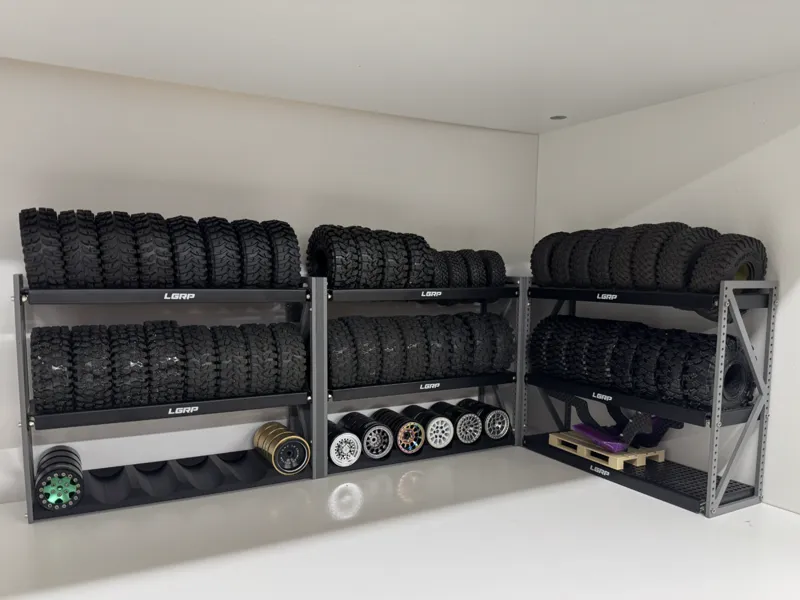 Straight and corner joiner for LGRP Tire/Tyre rack