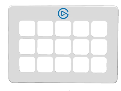 Stream deck faceplate with elgato logo