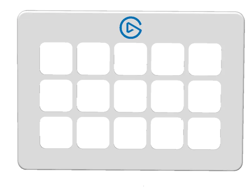 Stream deck faceplate with elgato logo