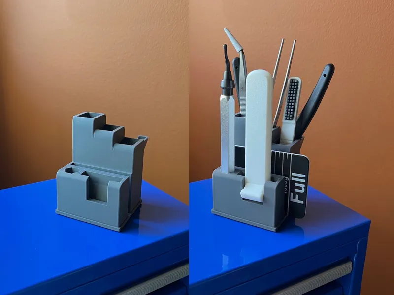 Micro-Compact Desktop Holder for 3D Printing Tools