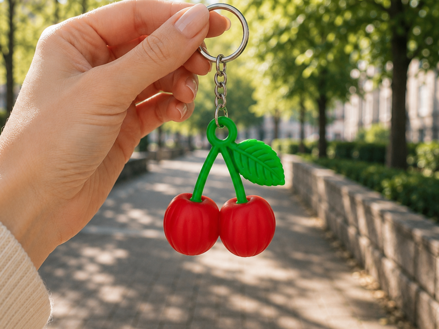 Cute Cherry Keychain  | Easy 3D Print