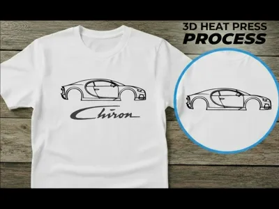 t-shirt print Bugatti chiron