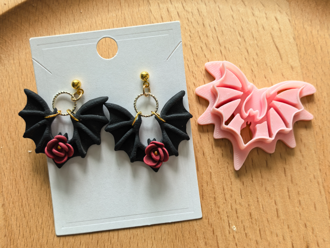 Halloween Bat Polymer Clay Cutter Mold - 1