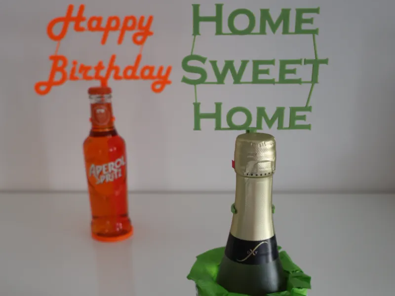 Ideales Geschenk für mini Flaschen z.b.Aperol,Sekt