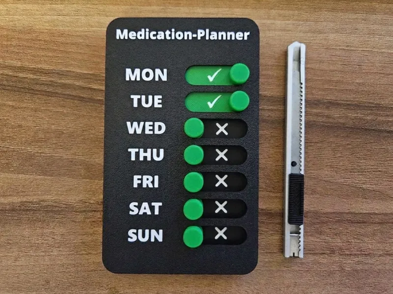 Customizable Daily Task Reminder Toggle Switches