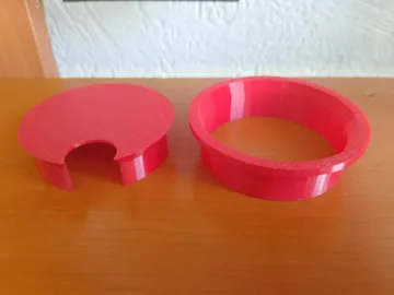 Tapa o cubierta: Customizable Desk Cable Grommet with Snap-Fit Lid — vista de referencia 5