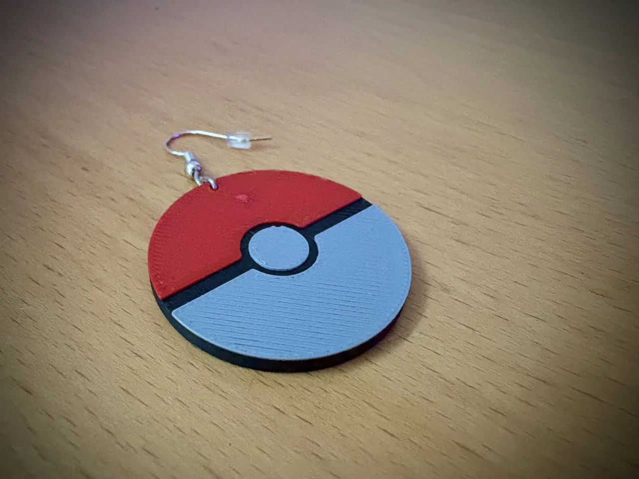 earring or keychain pokeball view 2