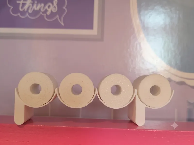 Dollhouse 1:6 toilet roll shelf
