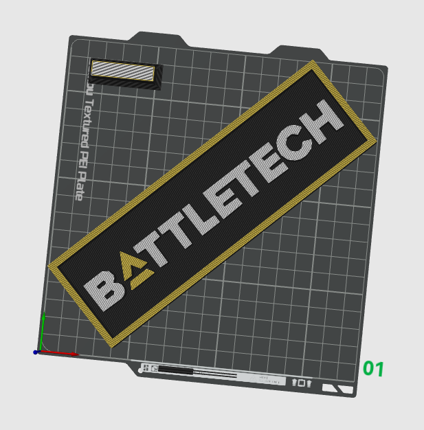 Miniatura 2 do modelo 3D Battletech Logo Placard