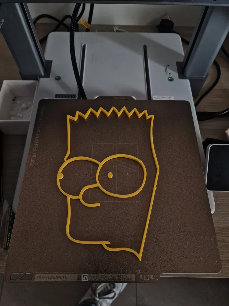 bart simpson silhouette art by Guglielmo MakerWorld: Download Free 3D ...