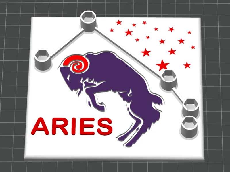 Aries crystal display