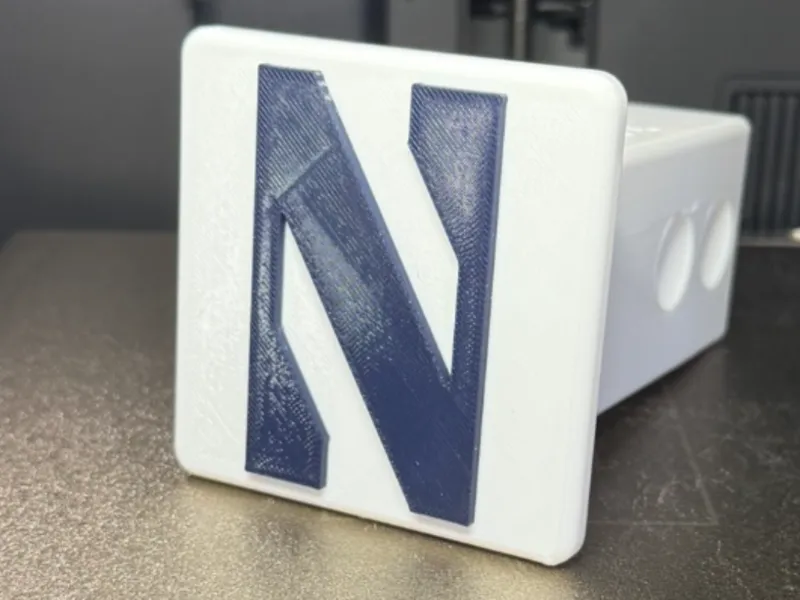 Northwestern University Hitch Cover 2"