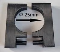 Befestigung für 25mm Durchmesser