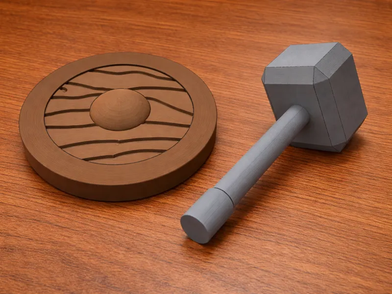 L.E.G.O Viking Hammer And Shield