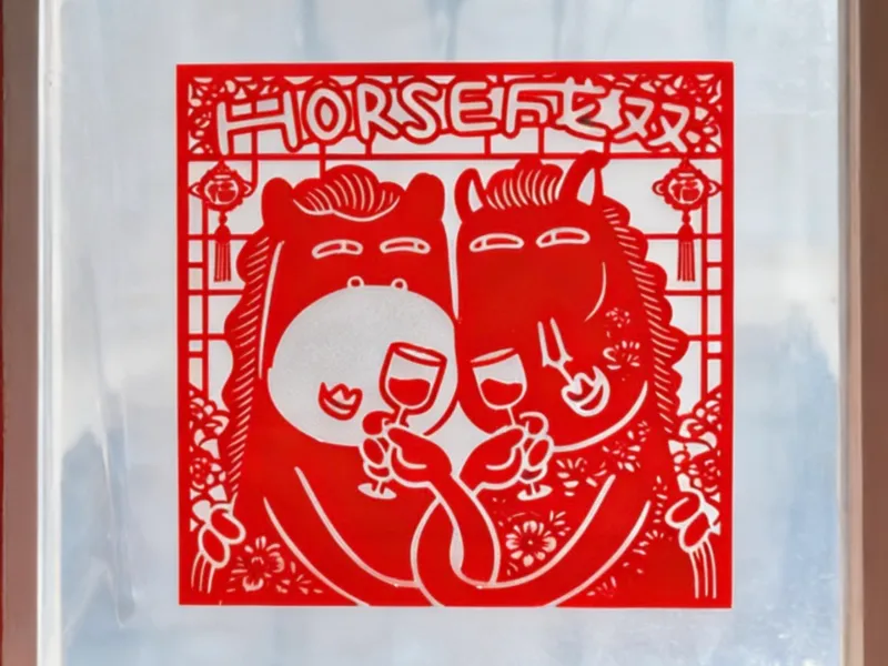 Horse成双/好事成双  -  马年窗花